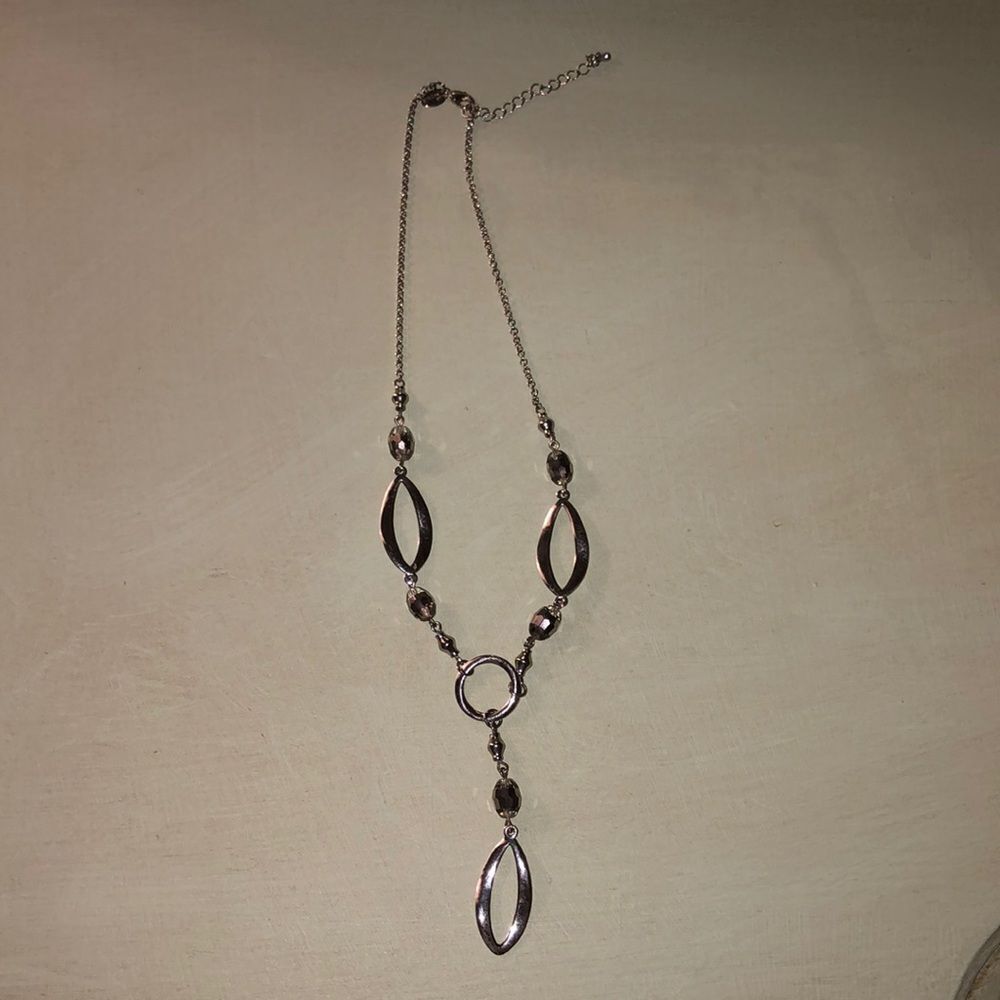 LIA SOPHIA WOMENS NECKLACE SILVER BEADED